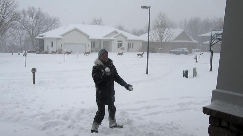 Big Wet Heavy Snow for Epic Snow Juggling!
